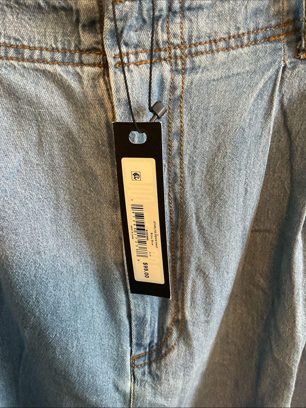 Steve Madden Light Blue Denim Wide-Leg Jeans - Picture 3 of 6